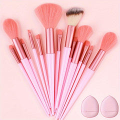 15pcs Makeup Brushes & Puff Kit Professional Face Eye Makeup Brushes