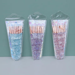 Crystal Handle Makeup Brushes Set 7pcs