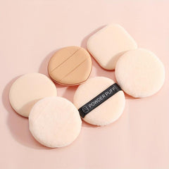 6pcs Makeup Puff Set for Powder Foundation with Strap - 5.08 cm Size