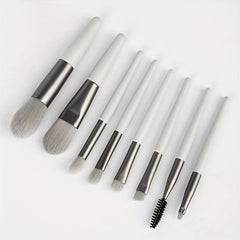 8pcs Makeup Brush Set Macaron Eyeshadow Blush Highlighter Brushes