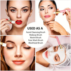 10-Piece Lash Shampoo Brushes Facial Cleansing Brush Nose Pore Cleaning Tool