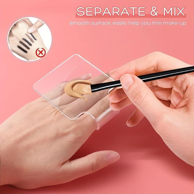 Clear Acrylic Makeup Palette for Artists and Nail Art