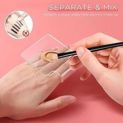 Clear Acrylic Makeup Palette for Artists and Nail Art