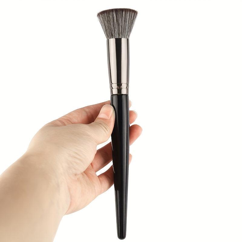 1pc Soft Smudge Brush Flat Head Blush Highlight Beauty Makeup Tool