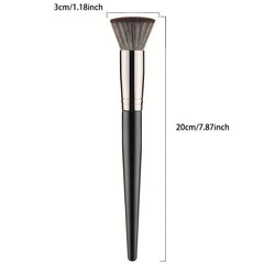1pc Soft Smudge Brush Flat Head Blush Highlight Beauty Makeup Tool