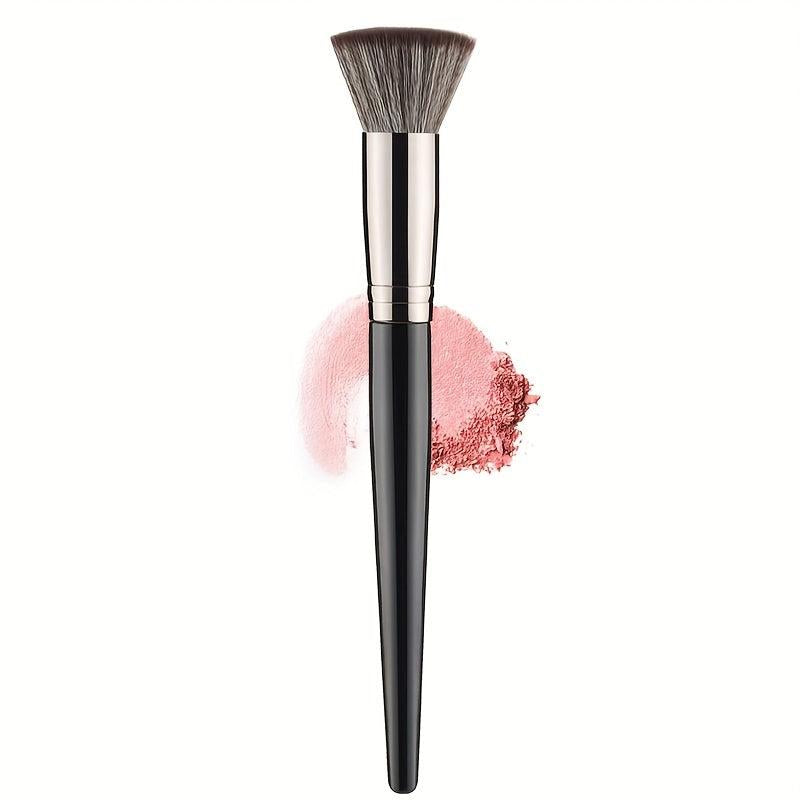 1pc Soft Smudge Brush Flat Head Blush Highlight Beauty Makeup Tool
