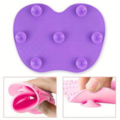 Silicone Makeup Brush Cleaning Mat for Easy Brush Cleaning