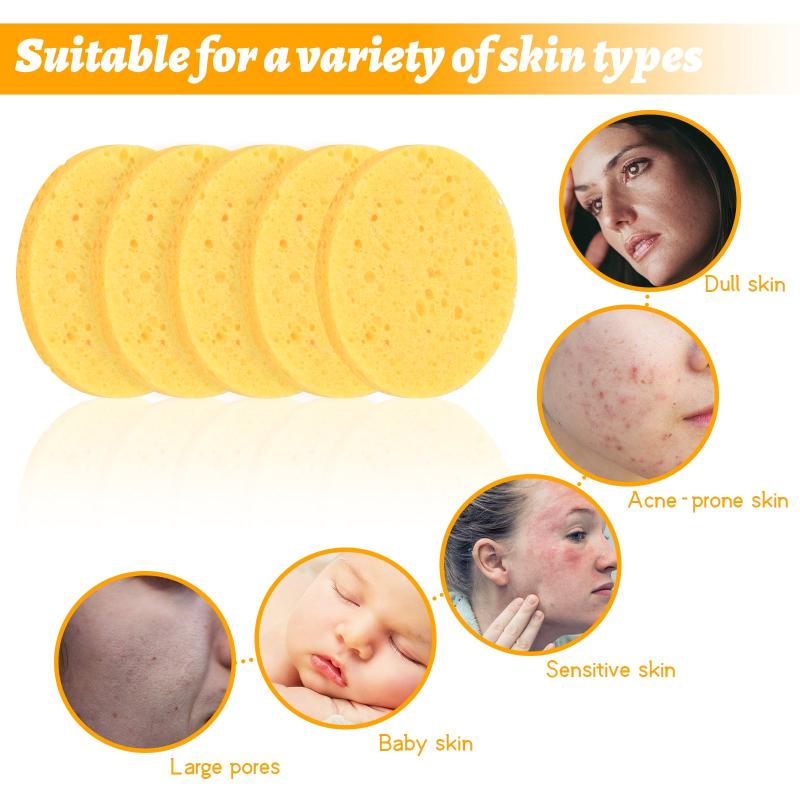20 Pcs Compressed Face Sponge Soft Face Sponge Cleaning Sponge