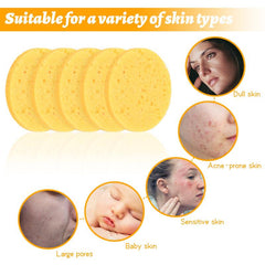 20 Pcs Compressed Face Sponge Soft Face Sponge Cleaning Sponge