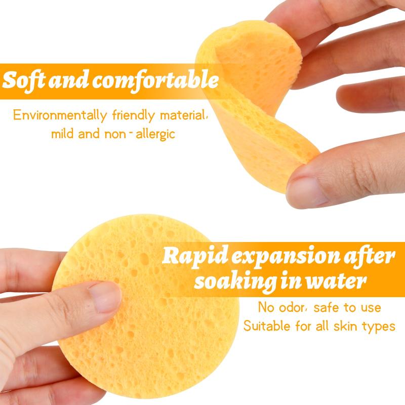 20 Pcs Compressed Face Sponge Soft Face Sponge Cleaning Sponge