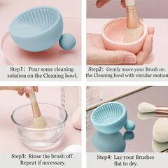 Silicone Makeup Brush Cleaner Mat - Portable Cleaning Tool