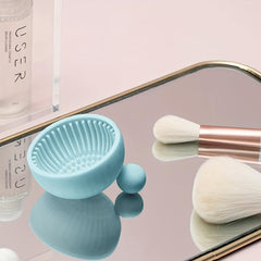 Silicone Makeup Brush Cleaner Mat - Portable Cleaning Tool