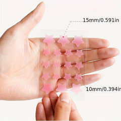 Pink Acne Pimple Patches Hydrocolloid Cover Blemish Spot Stickers 36pcs