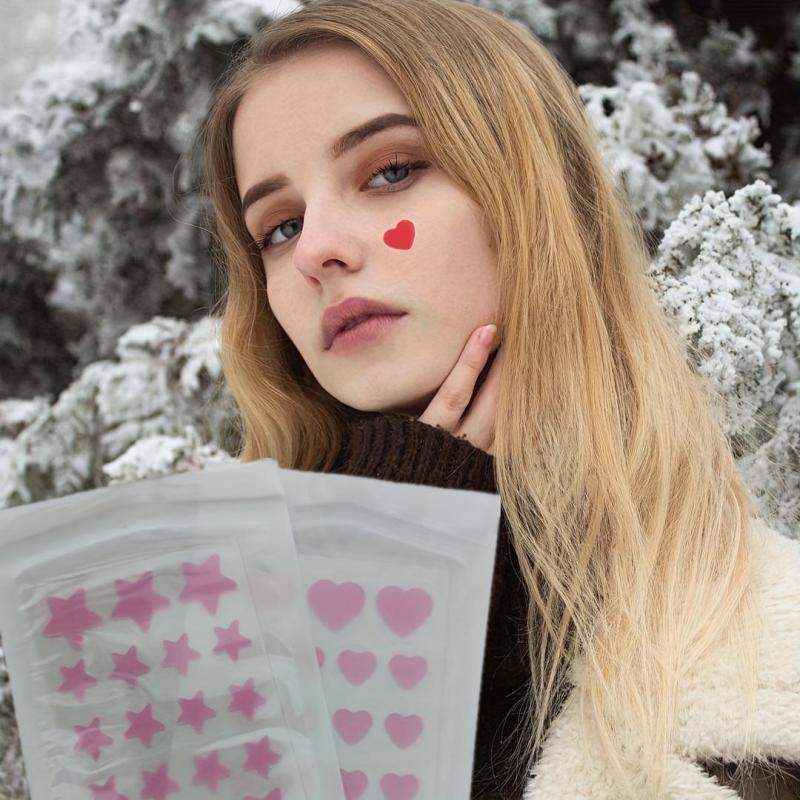 Pink Acne Pimple Patches Hydrocolloid Cover Blemish Spot Stickers 36pcs