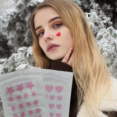 Pink Acne Pimple Patches Hydrocolloid Cover Blemish Spot Stickers 36pcs