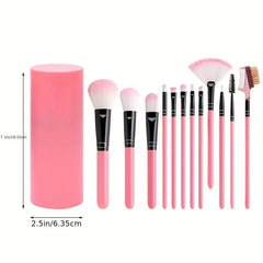 12pcs Portable Soft Hair Makeup Brush Set with Box