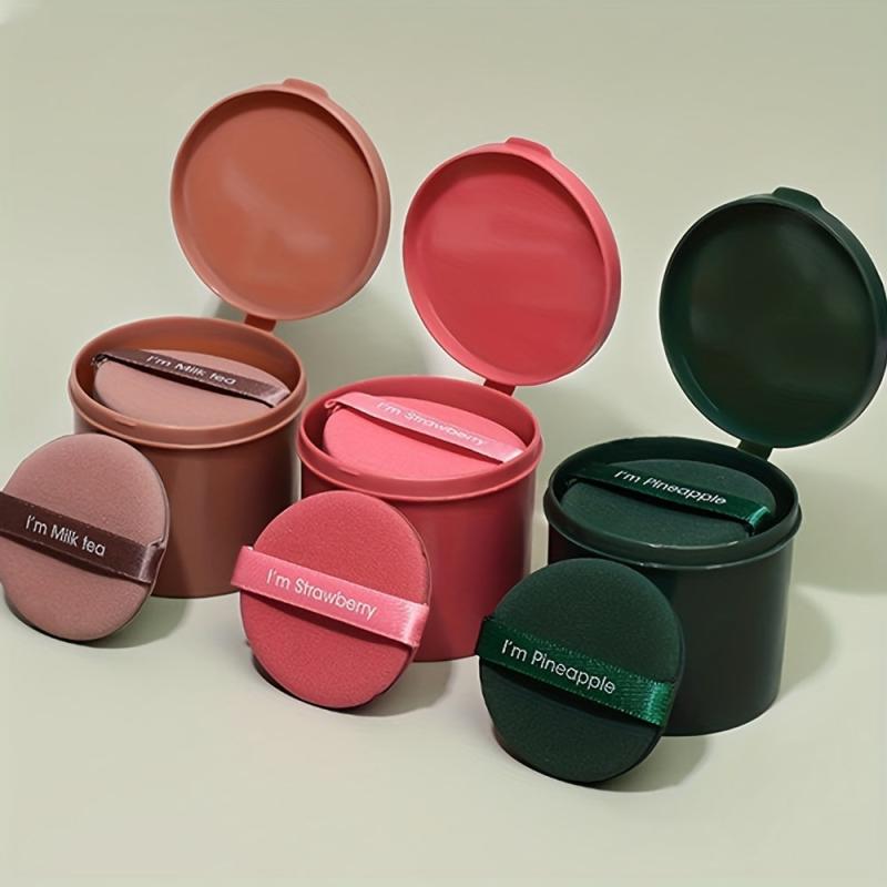 7Pcs Makeup Puffs Water Drop Shape & Round Powder Puff
