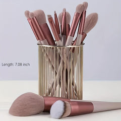 15-Piece Makeup Brush Set for Face Blush Eyeshadow Foundation Beauty Tool