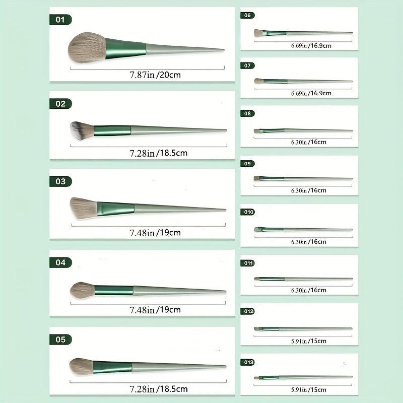 15-Piece Makeup Brush Set for Face Blush Eyeshadow Foundation Beauty Tool