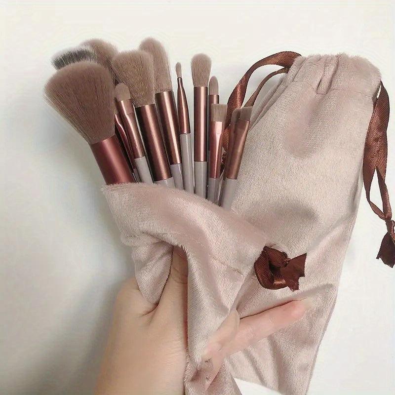 15-Piece Makeup Brush Set for Face Blush Eyeshadow Foundation Beauty Tool