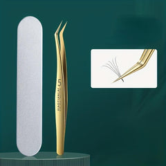 Professional Eyelash Extension Tweezers with Storage Case