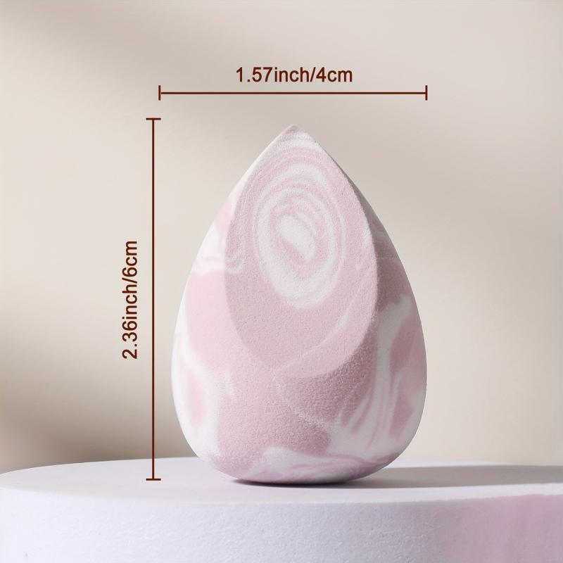 4pcs Textured Makeup Sponges for Liquid Cream Powder Soft Wet Dry Makeup