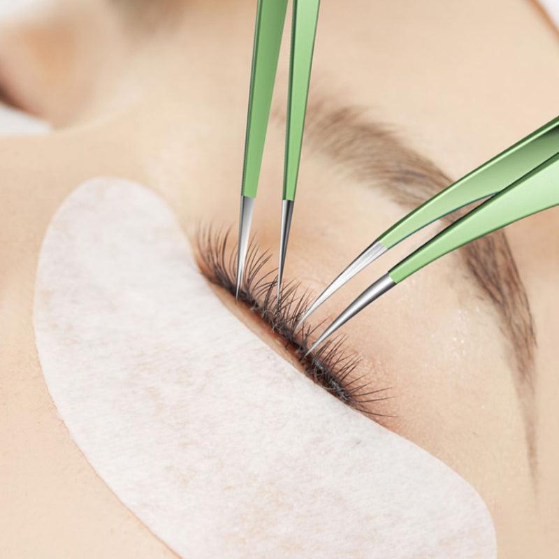 3pcs Eyelash Extension Tweezers Precision Lash Tweezers For Volume Lash