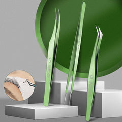 3pcs Eyelash Extension Tweezers Precision Lash Tweezers For Volume Lash