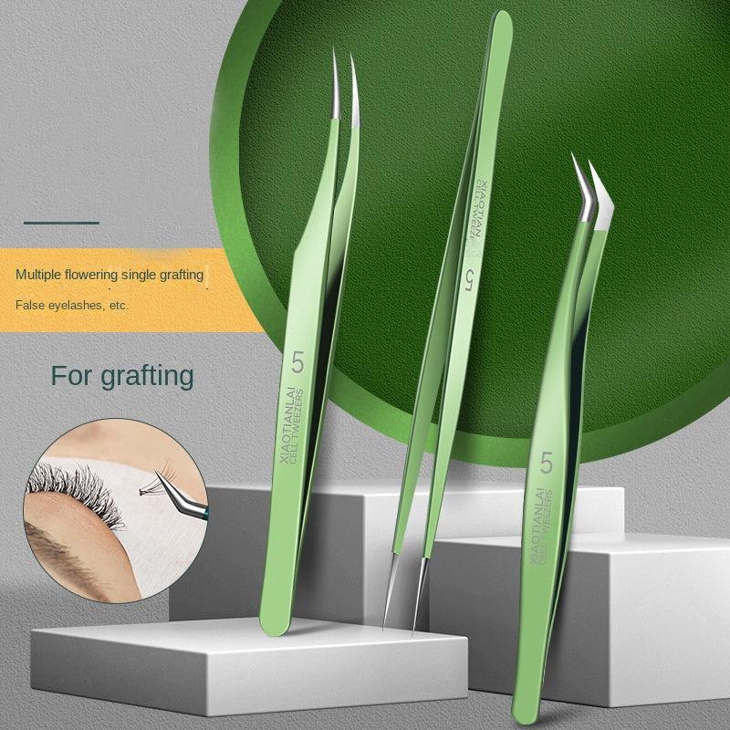 3pcs Eyelash Extension Tweezers Precision Lash Tweezers For Volume Lash