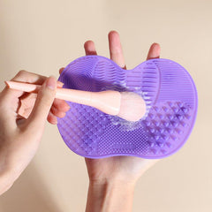 5 Mini Silicone Makeup Brush Cleaner Pad Scrubber Mat