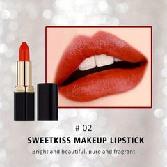 6 Matte & Glitter Lipsticks Waterproof Long Lasting Cosmetics