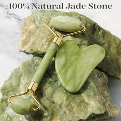 Jade Roller Gua Sha Set Facial Roller And Massager For Tightening & Sculpting