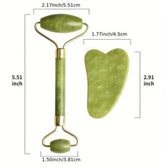 Jade Roller Gua Sha Set Facial Roller And Massager For Tightening & Sculpting