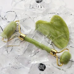 Jade Roller Gua Sha Set Facial Roller And Massager For Tightening & Sculpting