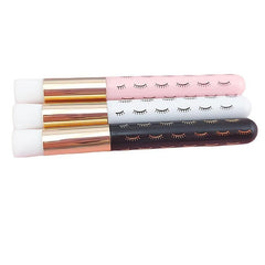 Eyelash Pattern Lash Shampoo Brushes for Women Girls