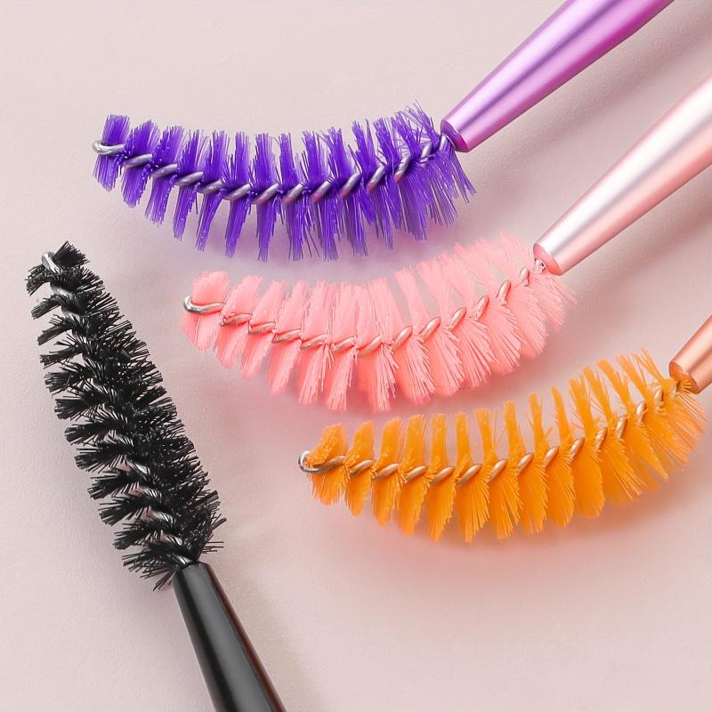 5pcs Glitter Clear Handle Makeup Brush Set