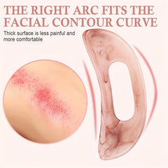 Pink Gua Sha Massage Tool Set for Face Back & Body Lymphatic Drainage Massager