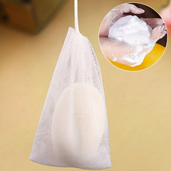 10Pcs Mesh Soap Bag Soft Double Layer Soap Pouch Saver With Drawstring