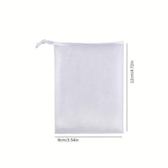 10Pcs Mesh Soap Bag Soft Double Layer Soap Pouch Saver With Drawstring