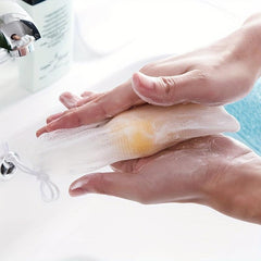 10Pcs Mesh Soap Bag Soft Double Layer Soap Pouch Saver With Drawstring