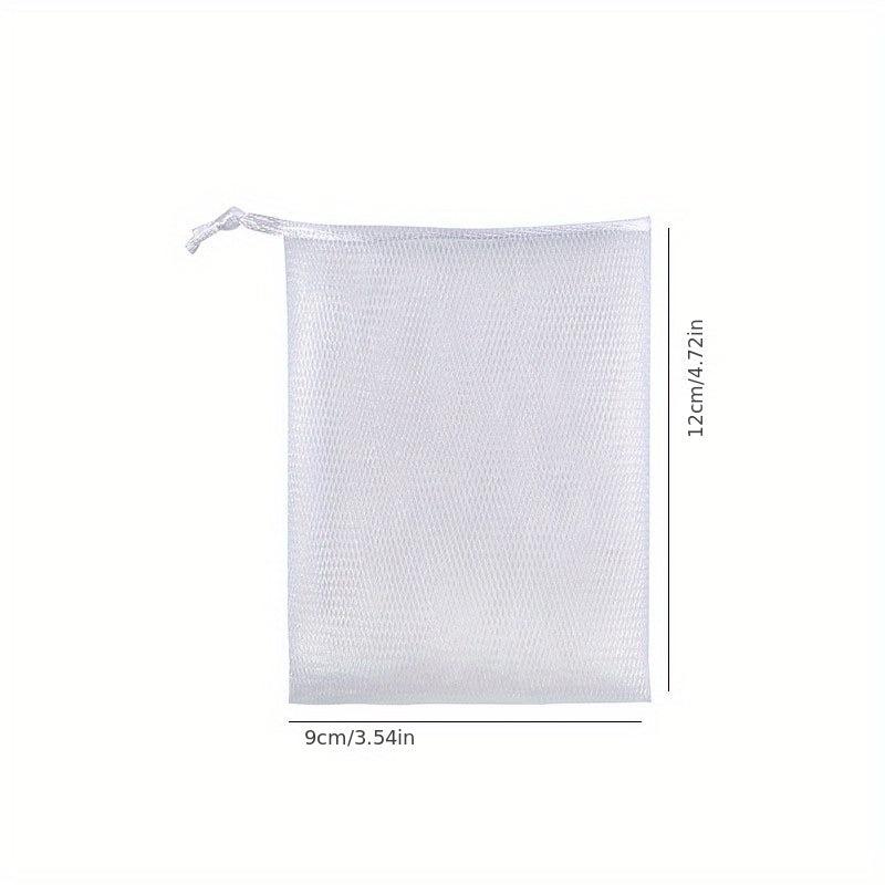 10Pcs Mesh Soap Bag Soft Double Layer Soap Pouch Saver With Drawstring