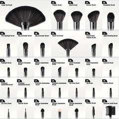 32PCS Professional Makeup Brushes Set with Foundation Brush and Sponge
