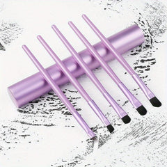 5pc Portable Makeup Brush Set with Case