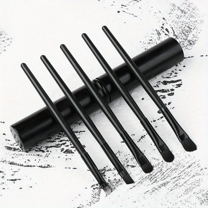 5pc Portable Makeup Brush Set with Case