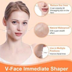 10 pcs Invisible Face Lift Tape Neck Jowls Double Chin Lifting Stickers