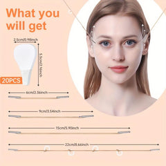 10 pcs Invisible Face Lift Tape Neck Jowls Double Chin Lifting Stickers