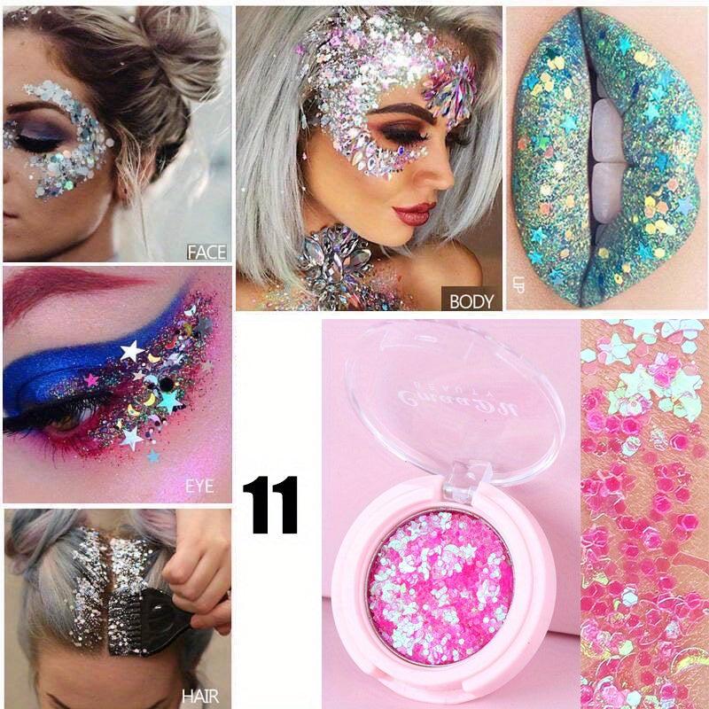 14 Colors Monochrome Eyeshadow Cream Glitter Sequins Eyeshadow
