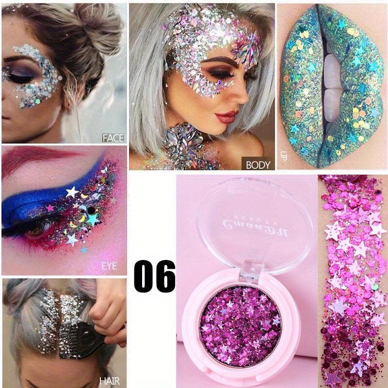 14 Colors Monochrome Eyeshadow Cream Glitter Sequins Eyeshadow