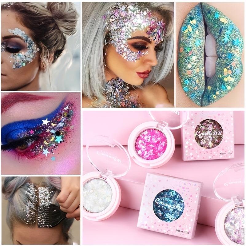 14 Colors Monochrome Eyeshadow Cream Glitter Sequins Eyeshadow