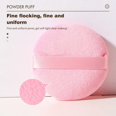15pcs Round Velvet Powder Puff Set for Makeup Beginners